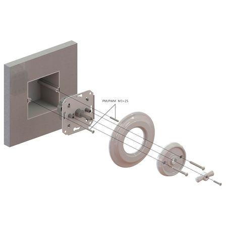 Ретро выключатель керамический Keruida черный поворотный 1-клавишный скрытого монтажа, Тип выключателя: одноклавишный, Форма рамки: круглая, Цвет основы: черный, изображение 6 - Edisons