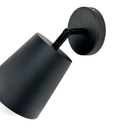 Настенный светильник Klint с металлическим плафоном черный, Color: Black, зображення 3