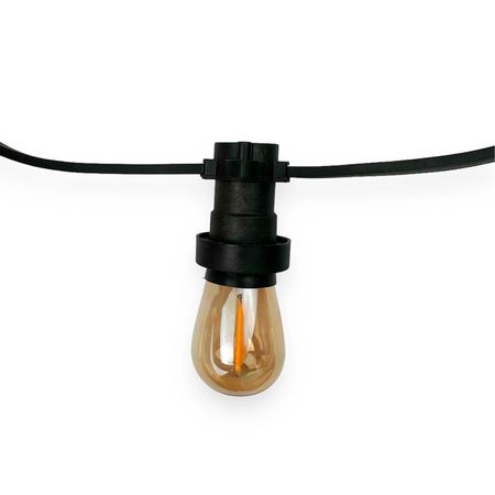 Набір LED ламп Edisons ST45 GOLD E27 1W 2200K 10шт бронзова скляна колба Premium, Кількість: набір 10 шт., Потужність, Вт: 1, зображення 4