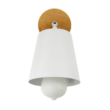 Настенный светильник Trevon с металлическим плафоном черный [CLONE], Color: White, зображення 2