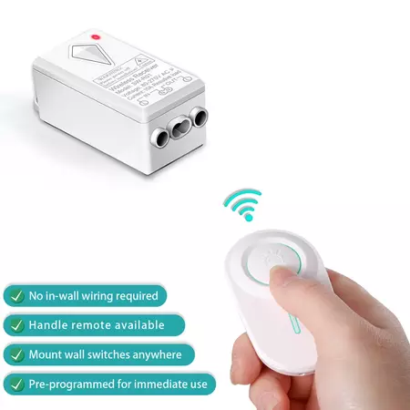 Беспроводной выключатель 1-клавишный [CLONE] [CLONE], зображення 2