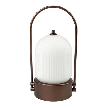 Настольная аккумуляторная LED лампа Aisilan со стеклянным плафоном 2600 mAh 3W 3000-6000K USB цвет Mocco Premium - Edisons