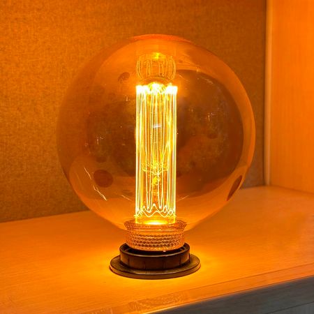 Virtual Filament LED лампа Эдисона G125 RN E27 4W 1800К разборная Premium, изображение 9 - Edisons