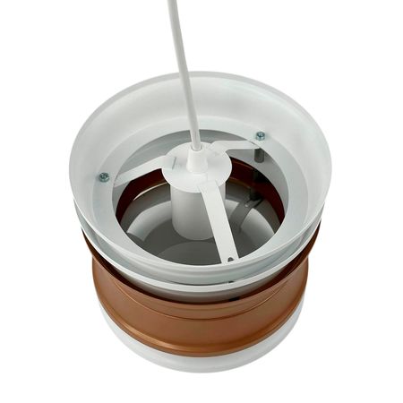 Підвісний світильник у скандинавському стилі UNIQ-1 білий-бронза, зображення 3