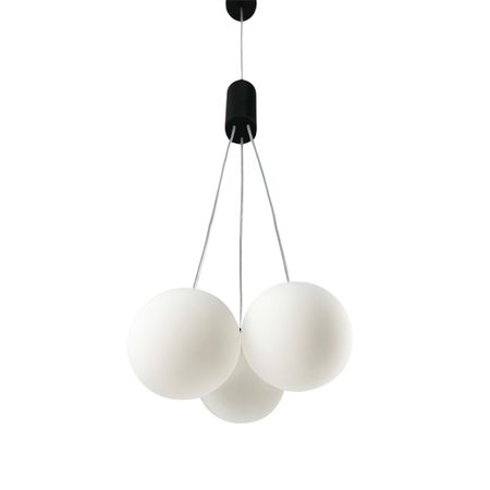 Люстра потолочная Gravity-3 c матовыми плафонами диаметром 130мм - Edisons