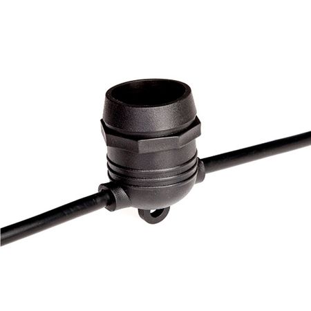 Вулична ретро гірлянда Е27 з абажурами (10м 20 патронів) IP65 вологозахищена переріз проводу 2х0,5 Premium, зображення 9