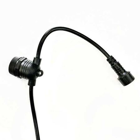 Вулична ретро гірлянда Е27 з абажурами Хвиля (10м 20 патронів) IP65 вологозахищена з LED лампами ST64 gold Е27 2W 2200K Premium, зображення 11