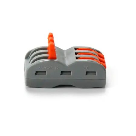 Набор 50 шт. клемм проходных типа WAGO 3 на 3 провода 0.08–4 мм²/12–28AWG 32А 250В рычажный зажим Premium, Количество: набор, изображение 7 - Edisons