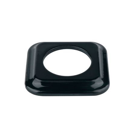 Рамка керамічна квадратна Keruida чорна на 1 пост для прихованого монтажу, зображення 4