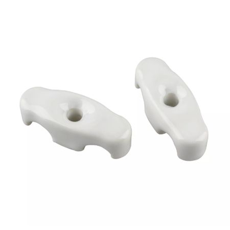 Керамический фиксатор для 2 проводов белый, Количество: 1 шт., Цвет основы: белый, изображение 4 - Edisons