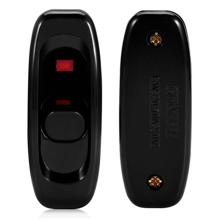 Выключатель на провод для светильника, бра, настольной лампы 250V 10A Черный, Цвет: черный, изображение 5 - Edisons