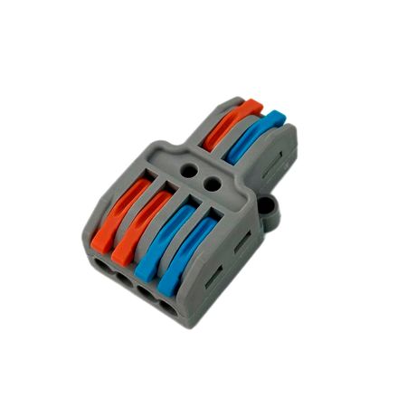 Клемма разветвляющая типа WAGO 2 на 4 провода 0.08–4 мм²/12–28AWG 32А 250В рычажный зажим Premium, Количество: 1 шт., изображение 6 - Edisons