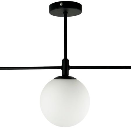 Люстра в сучасному стилі Aurea зі скляними кулями діаметром 150мм, зображення 3