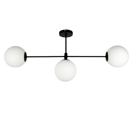 Люстра в сучасному стилі Aurea зі скляними кулями діаметром 150мм, зображення 2