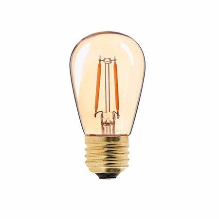 LED лампа Edisons ST45 GOLD E27 2W 2200K скляна колба [CLONE], Кількість: 1 шт., Потужність, Вт: 2, зображення 3