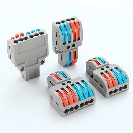 Клемма разветвляющая M24A типа WAGO 2 на 4 провода 0.08–4 мм²/12–28AWG 32А 250В рычажный зажим Premium, Количество: 1 шт., изображение 2 - Edisons