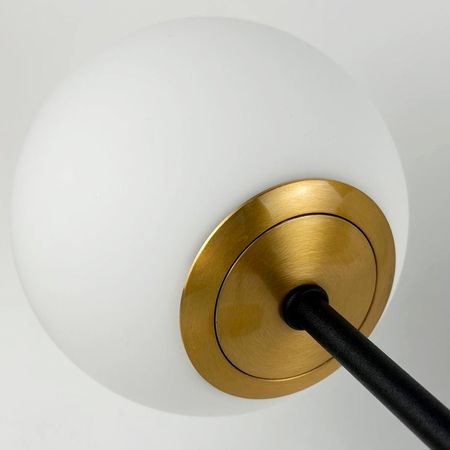 Люстра в сучасному стилі Aeris-6 зі скляними кулями діаметром 130мм, зображення 2