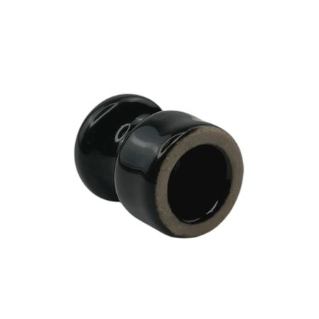 Ролик ізолятор керамічний для ретро проводки SOFTY Choco (Уцінка) [CLONE], Количество: 1 шт., Color: Black, зображення 4