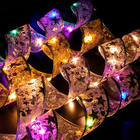 LED гірлянда-стрічка на ялинку Срібна 100 LED 10м Теплий Білий  2 в 1 від USB та батарейок, зображення 19