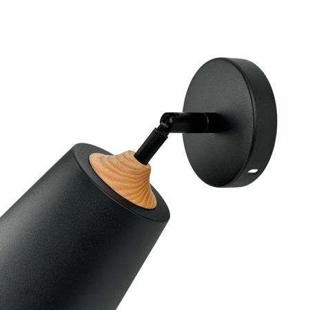 Настенный светильник Trevon с металлическим плафоном черный [CLONE] [CLONE], зображення 4