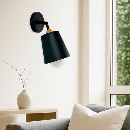 Настенный светильник Trevon с металлическим плафоном черный [CLONE] [CLONE], зображення 7