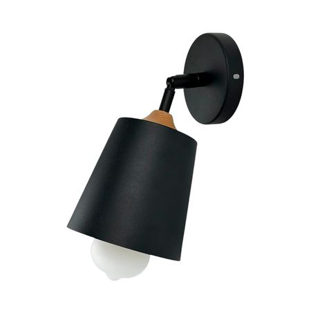 Настенный светильник Trevon с металлическим плафоном черный [CLONE] [CLONE]