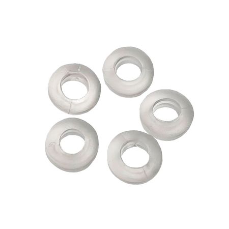 Набор 500шт. втулок резиновых прозрачных 8мм, Количество: 500 шт., Цвет: прозрачный, изображение 2 - Edisons