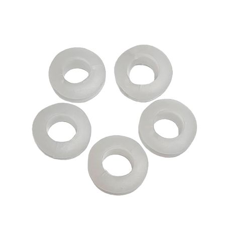 Набор 50шт. втулок резиновых белых 8мм, Количество: 50 шт., Цвет: белый, изображение 2 - Edisons