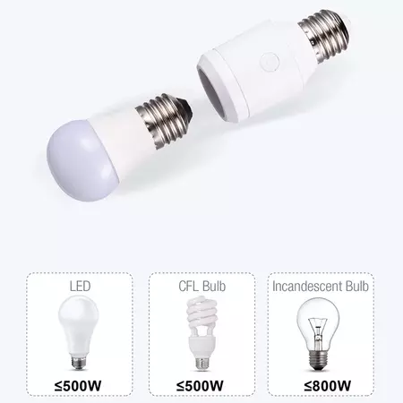 Комплект із патрона з дистанційним керуванням 433МГц та 1-канальною клавішою NK1, зображення 3