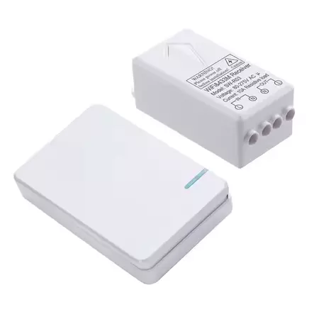 Комплект Бездротовий вимикач з 1-канальною клавішою SK1 та приймальним блоком 220V 1000W SW-R01, зображення 2