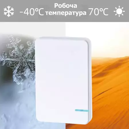 Комплект із патрона з дистанційним керуванням 433МГц та 1-канальною клавішою SK1, зображення 4