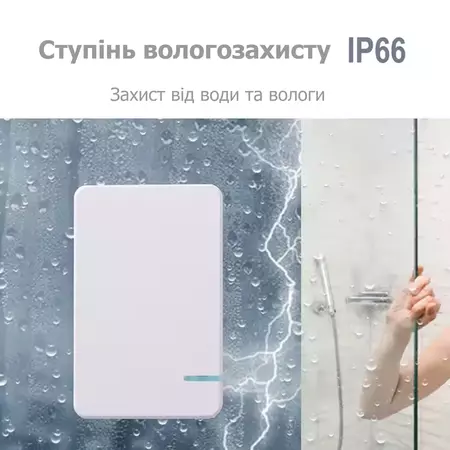 Комплект Бездротовий вимикач з 1-канальною клавішою SK1 та приймальним блоком 220V 1000W SW-R01, зображення 10