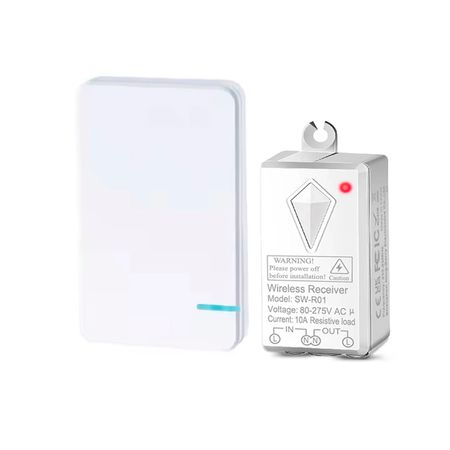 Комплект Бездротовий вимикач з 1-канальною клавішою SK1 та приймальним блоком 220V 1000W SW-R01