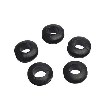 Набір 10 шт. втулок гумових чорних 6мм, Кількість: 10 шт., Колір: чорний, зображення 2