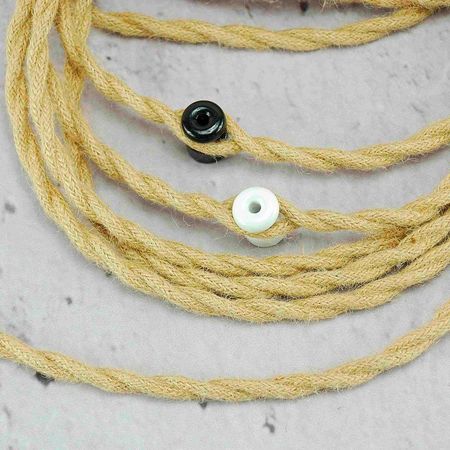 Набор 48 шт. Роликов изоляторов керамических для ретро проводки черные Premium, Количество: набор, Цвет: черный, изображение 3 - Edisons