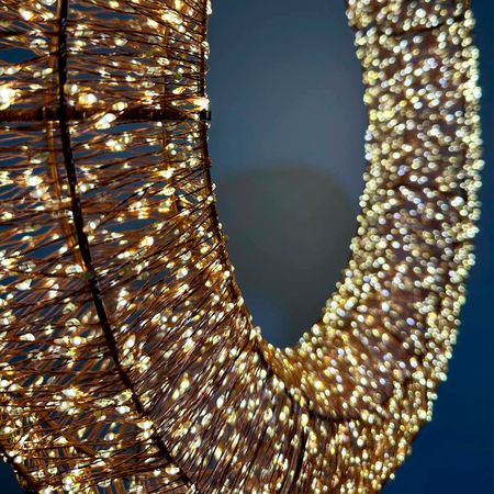 Світлодіодний новорічний вінок DecoLUX 75 см 8000LED супер яскравий з м'яким мерехтінням об'ємний - Комплект для самостійного збирання, Діаметр, мм: 750, Кількість джерел світла: 8000, Спосіб поставки: комплект для самостійного збирання, зображення 15