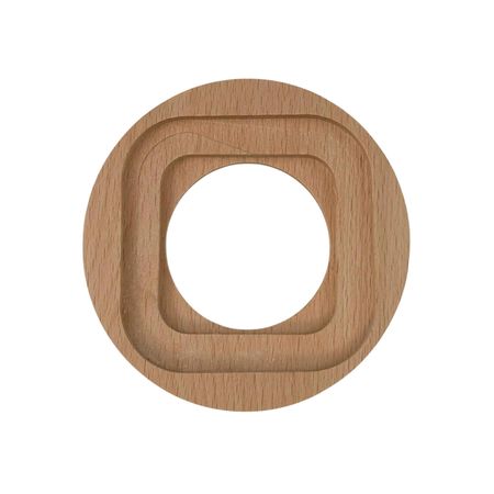 Ретро вимикач керамічний Keruida тумблерний білий 1-клавішний прихованого монтажу з дерев'яною рамкою, зображення 7