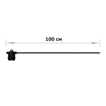 Вулична ретро гірлянда Стрінг Лайт Е27 IP65 (1 патрон Е27 на 1 метр) Вибір довжини кратно 1 м Premium, зображення 2