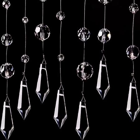 Штора зі скляних бусин діаметром 6 мм, 8 мм, 12 мм, 16 мм, 38 мм (за 1 нитку довжиною 1 м), зображення 2