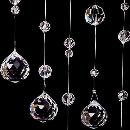 Штора из стеклянных бусин диаметром 10 мм, 16 мм, 20 мм (за 1 нить длиной 1 м), изображение 2 - Edisons