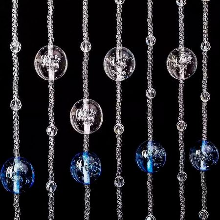 Штора из стеклянных бусин диаметром 4 мм, 10 мм, 30 мм (за 1 нить длиной 1 м), изображение 2 - Edisons