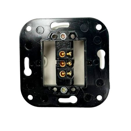 Ретро вимикач керамічний Keruida тумблерний білий 1-клавішний прихованого монтажу з дерев'яною рамкою, зображення 5