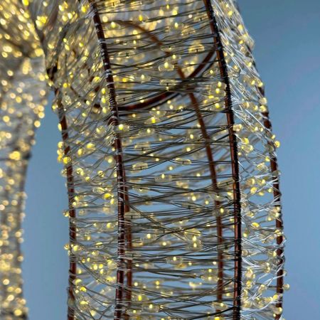 Світлодіодний новорічний вінок DecoLUX 40 см 4000LED супер яскравий з м'яким мерехтінням об'ємний, Діаметр, мм: 400, Кількість джерел світла: 4000, Спосіб поставки: зібраний світлодіодний вінок, зображення 25