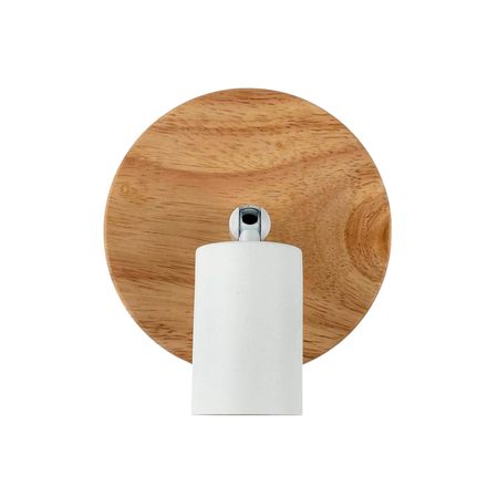 Бра в скандинавском стиле SK-S1 с деревянной основой белое, Цвет патрона: белый, изображение 6 - Edisons