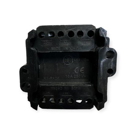 Ретро выключатель керамический SOFTY черный 2-клавишный с бронзовой ручкой и рамкой, Тип выключателя: двуклавишный, Цвет основы: черный, изображение 4 - Edisons