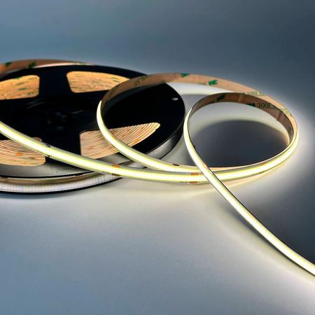 Преміум LED стрічка COB 24V 10W 4000K (нейтральний) 1050Lm 8mm, зображення 7