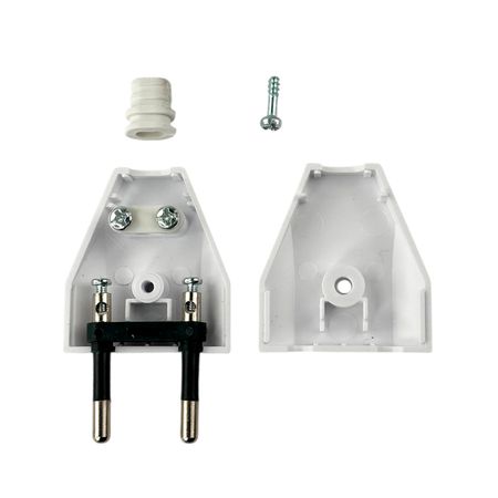 Вилка плоска біла DE-PA, Color: White, зображення 4