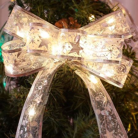 LED гірлянда-стрічка на ялинку Срібна 100 LED 10м Теплий Білий  2 в 1 від USB та батарейок, зображення 14