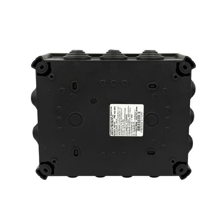 Коробка распределительная герметичная наружная квадратная IP66 190х150x75 мм черная, изображение 2 - Edisons