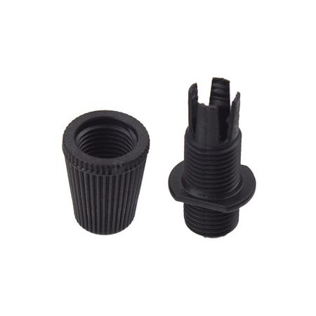 Набір 100 шт. Втулок фіксаторів проводу для патронів Е27 і Е14 (чорні) Premium, Кількість: 100 шт., Колір: чорний, зображення 8